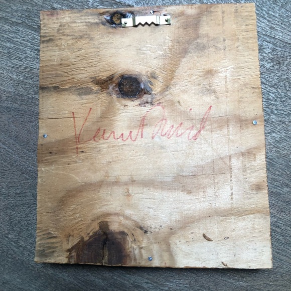 Adorable UpCycled Cat Picture Wood  7.5”x9” - Picture 2 of 6